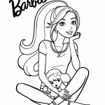 barbie para colorir