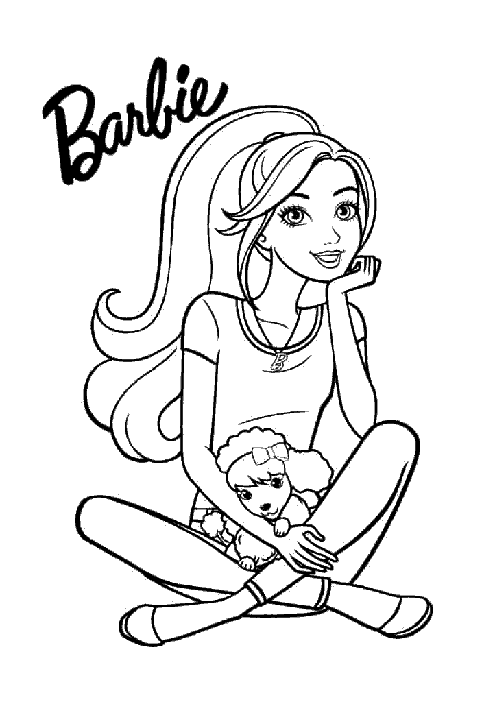 barbie para colorir