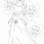 barbie para colorir