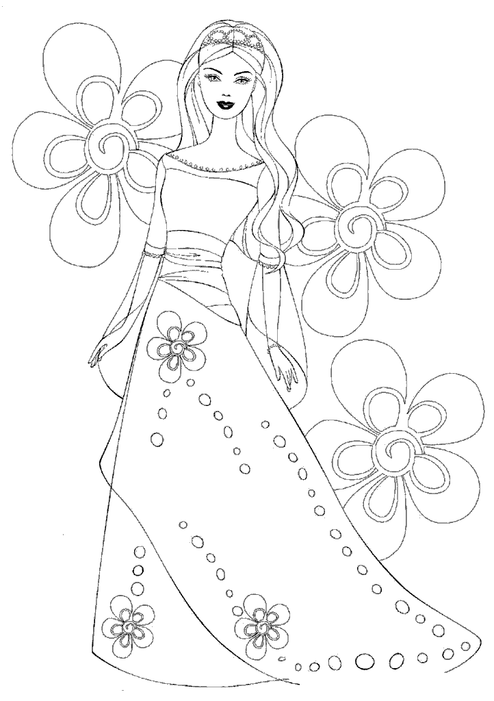 barbie para colorir