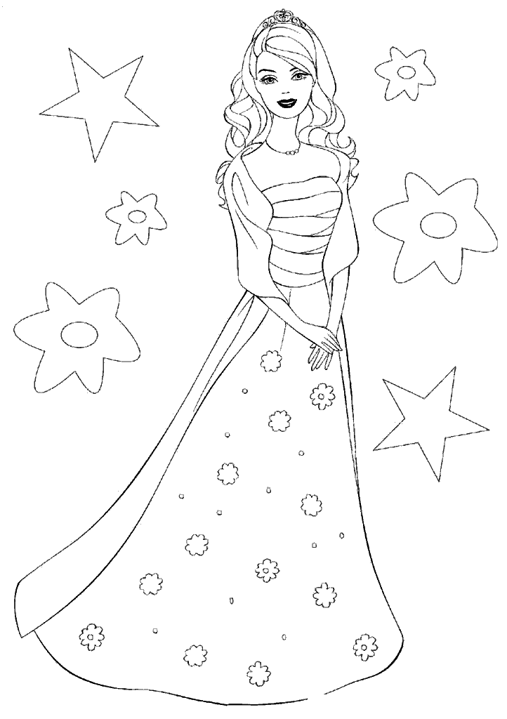 barbie para colorir
