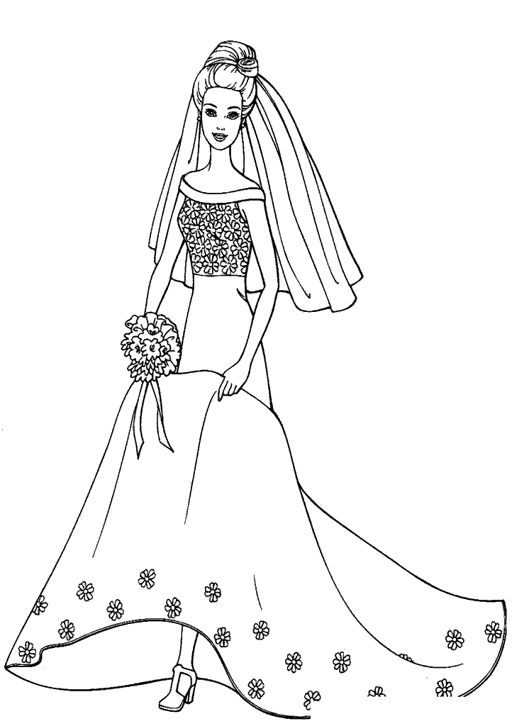 barbie para colorir