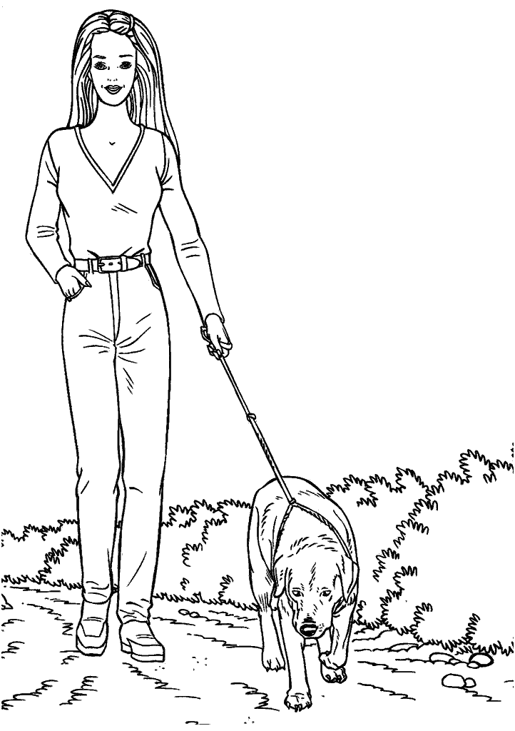 barbie para colorir