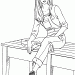 barbie para colorir