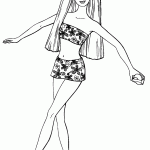 barbie para colorir