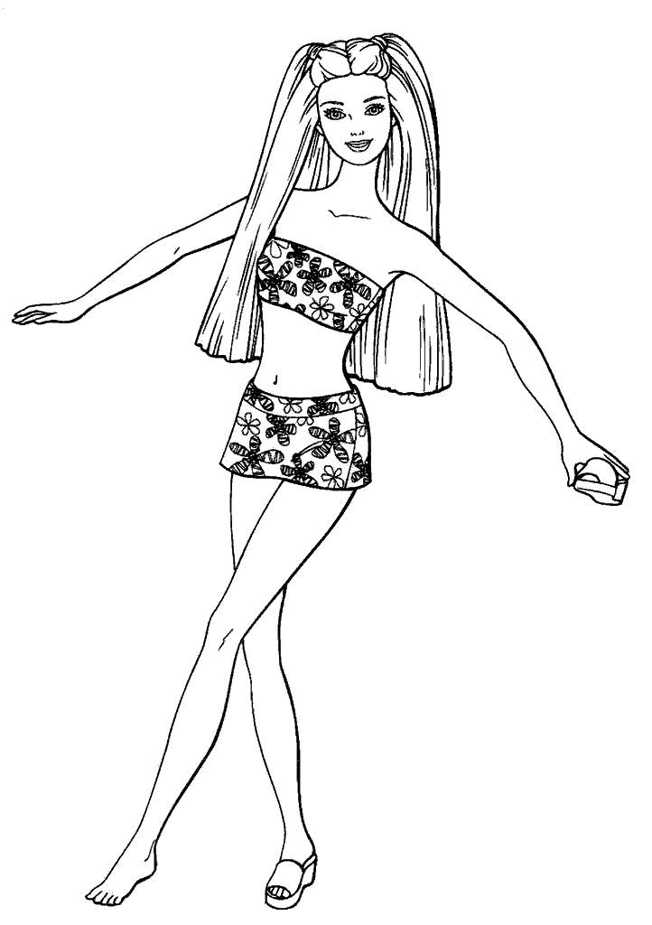 barbie para colorir