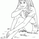 barbie para colorir