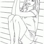barbie para colorir