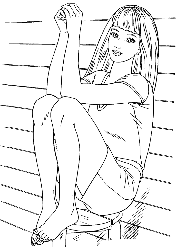 barbie para colorir