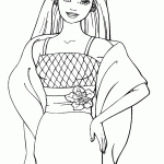 barbie para colorir