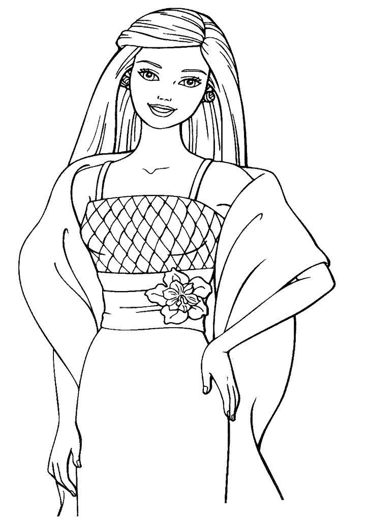 barbie para colorir