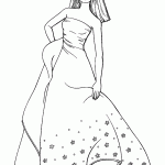 barbie para colorir