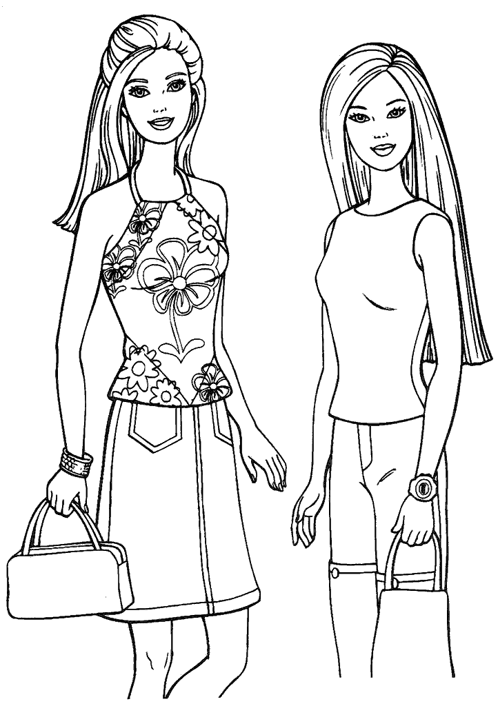 barbie para colorir