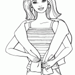 barbie para colorir