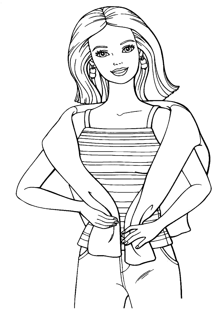 barbie para colorir