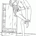 barbie para colorir
