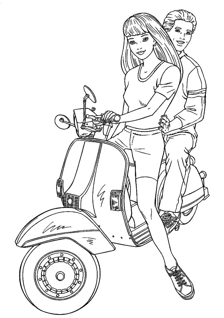 barbie para colorir