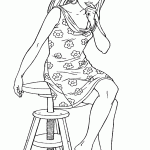 barbie para colorir