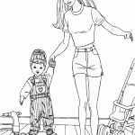 barbie para colorir