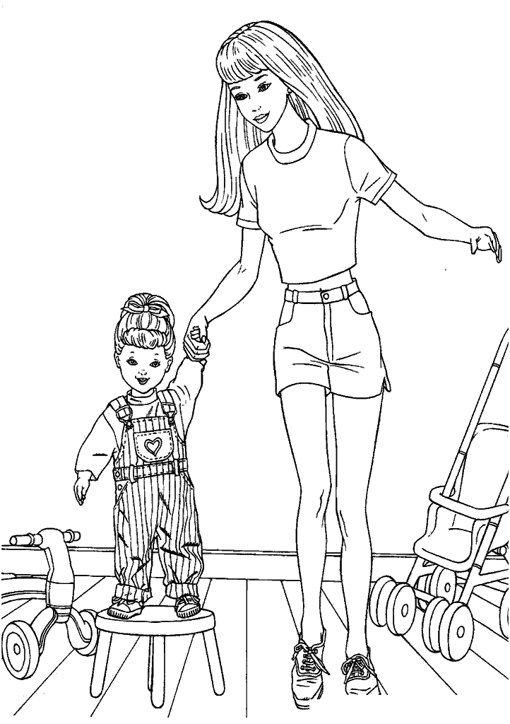 barbie para colorir
