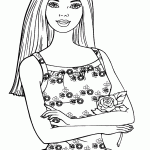 barbie para colorir