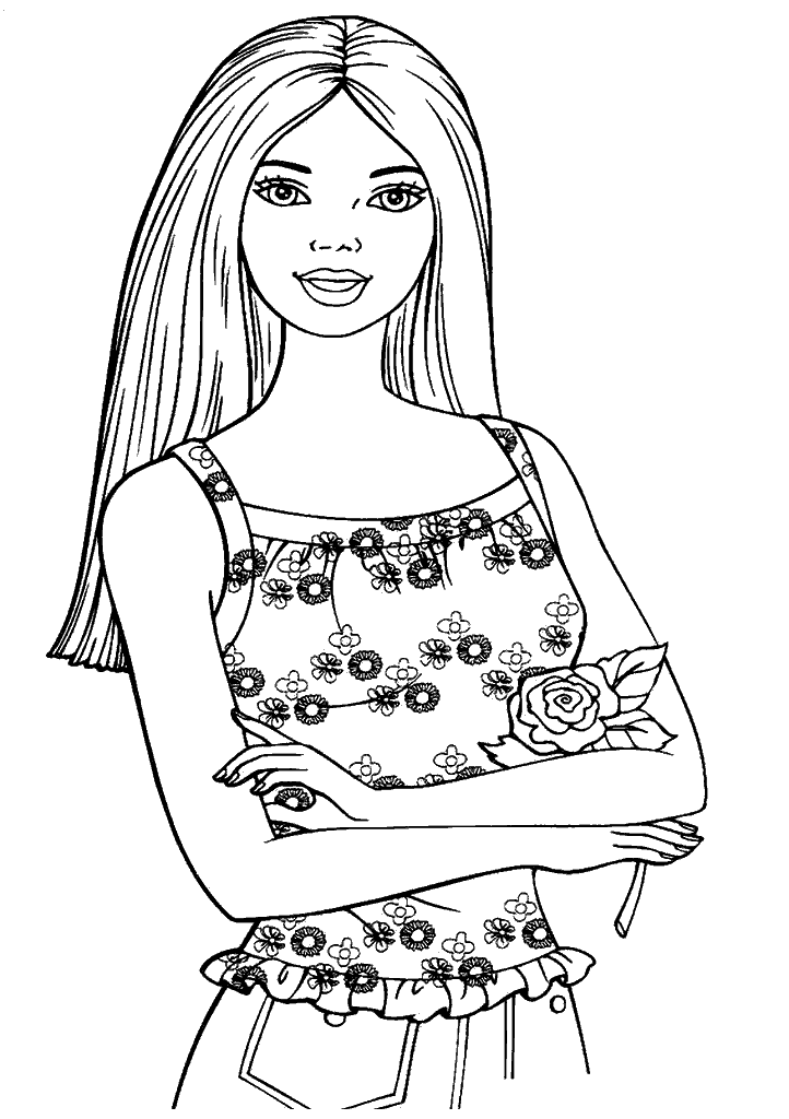 barbie para colorir