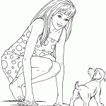 barbie para colorir