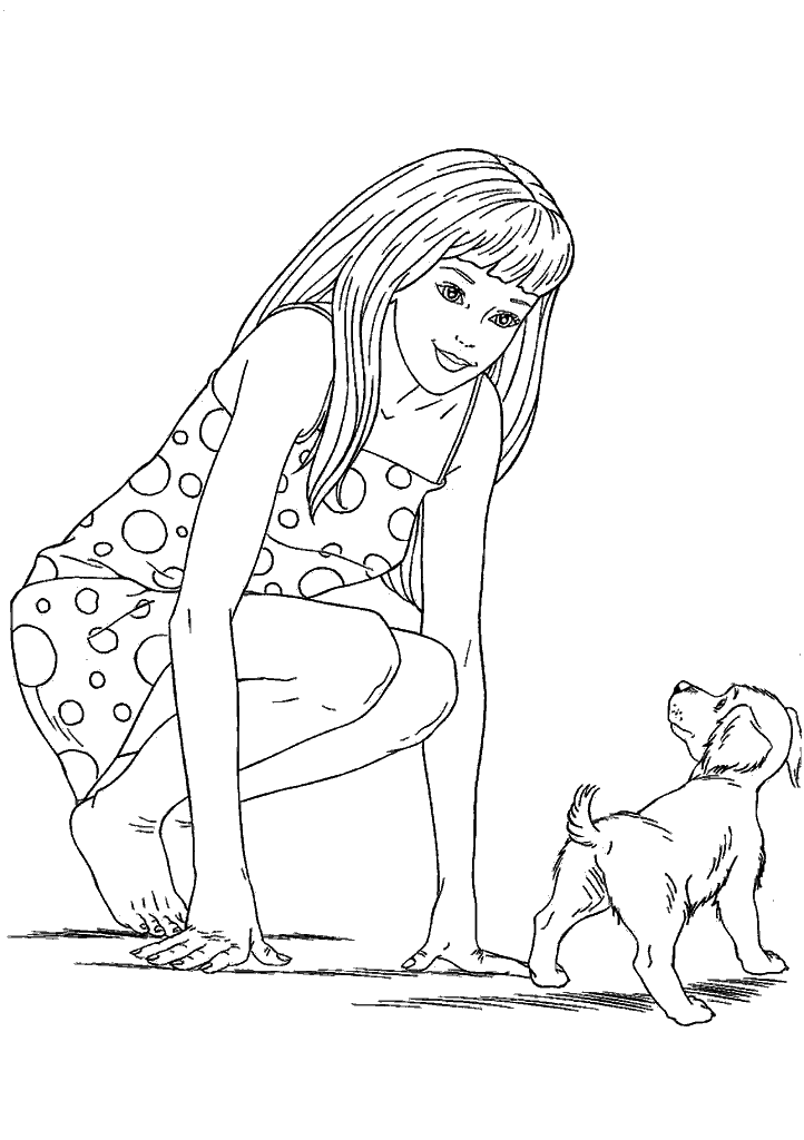 barbie para colorir