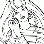 barbie para colorir