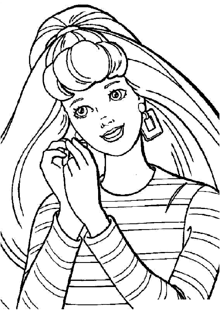 barbie para colorir