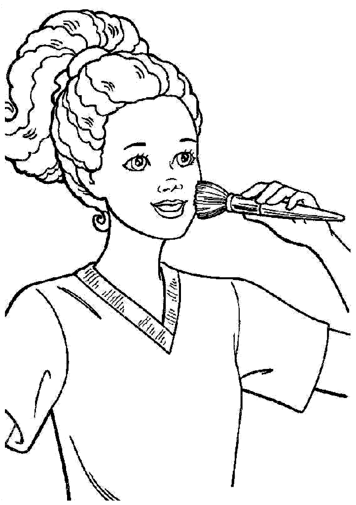 barbie para colorir