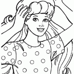 barbie para colorir