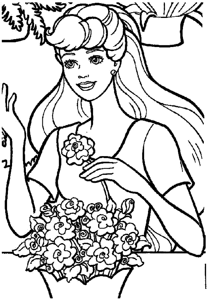 barbie para colorir