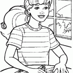 barbie para colorir
