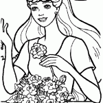 barbie para colorir