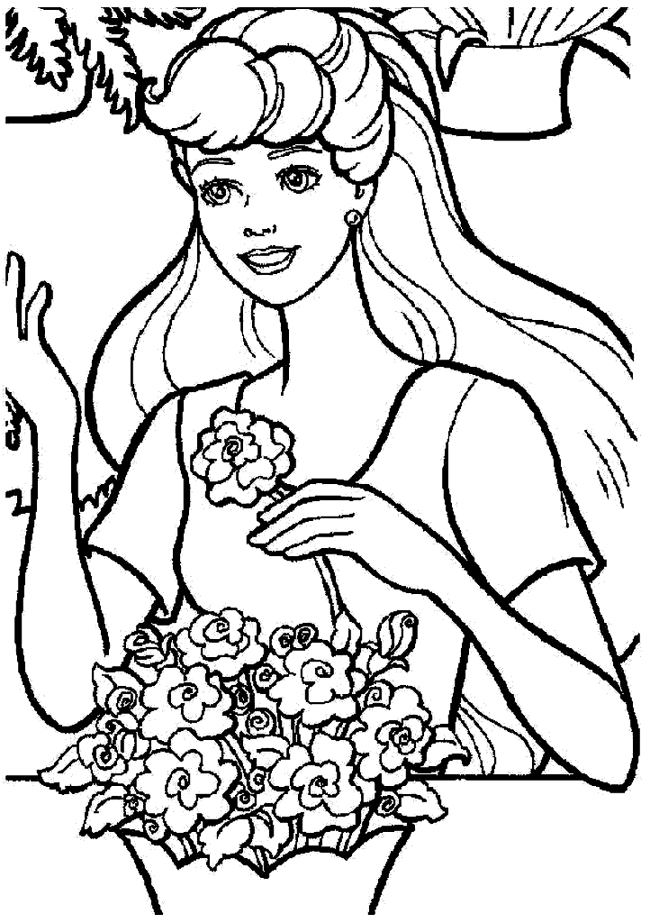 barbie para colorir