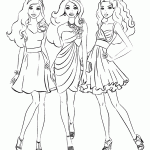 barbie para colorir