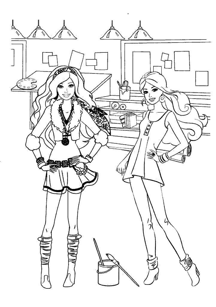 barbie para colorir