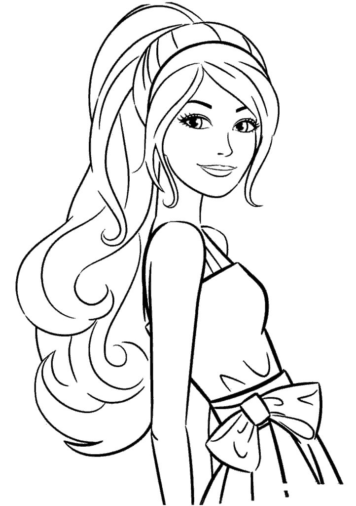 barbie para colorir
