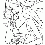 barbie para colorir