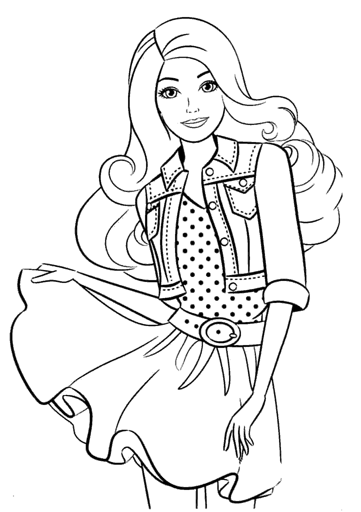 barbie para colorir