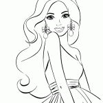 barbie para colorir
