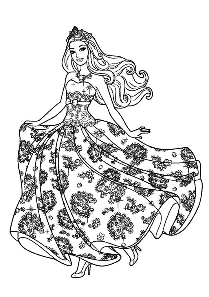 barbie para colorir