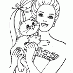 barbie para colorir