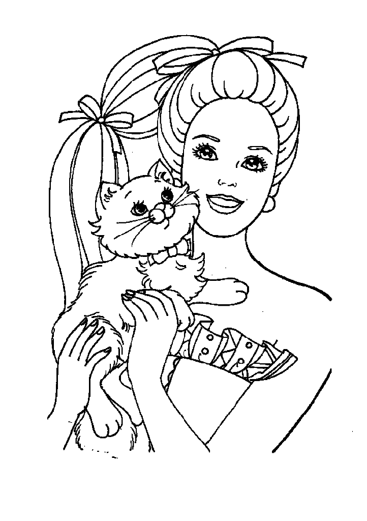 barbie para colorir