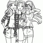 barbie para colorir