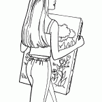 barbie para colorir