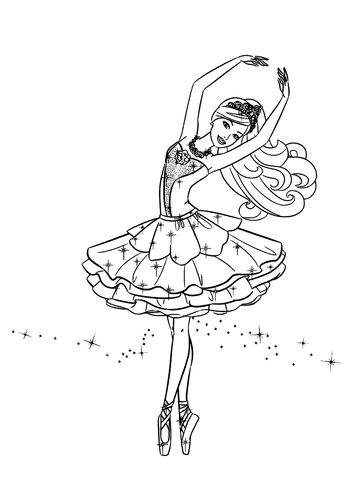 barbie para colorir