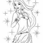 barbie para colorir