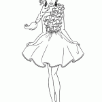 barbie para colorir